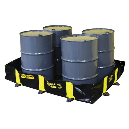 Justrite Rigid-Lock Quickberm 1200x1800x305mm 662 litre Portable Collapsible > Bund > Spill Containment > Spill Control > Romold > One Stop For Safety