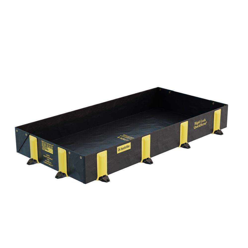 Justrite Rigid-Lock Quickberm 1200x2400x305mm 890 litre Portable Collapsible > Bund > Spill Containment > Spill Control > Romold > One Stop For Safety