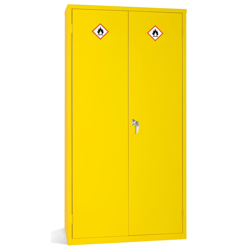 Hazardous Storage Safety Cabinet in Yellow with 3 Shelves 1830x915x457mm Storage Lockers > Lockers > Cabinets > Storage > Probe > One Stop For Safety