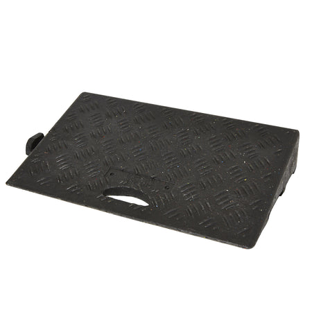 Heavy Duty 100mm High Kerb Ramp in Black with Carry Handle - Pack of 1 Kerb Ramps > Wheelchair Ramps > Entrance Ramps > Car Park > Traffic > One Stop For Safety