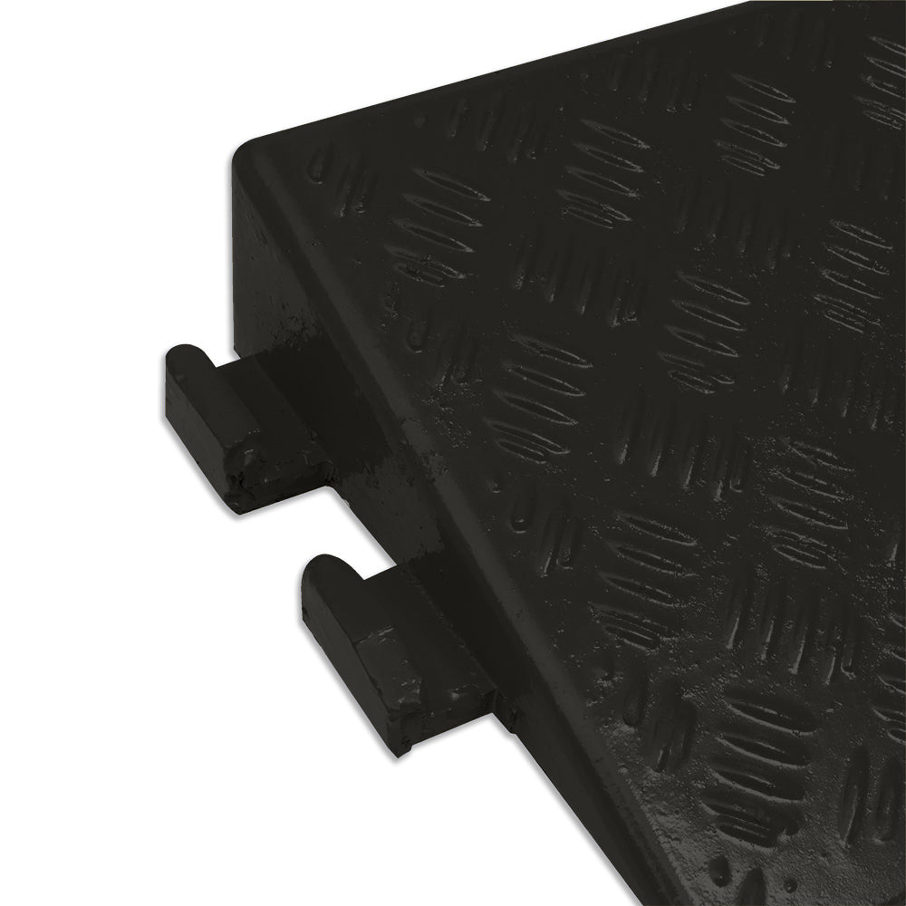 Heavy Duty 100mm High Kerb Ramp in Black with Carry Handle - Pack of 1 Kerb Ramps > Wheelchair Ramps > Entrance Ramps > Car Park > Traffic > One Stop For Safety