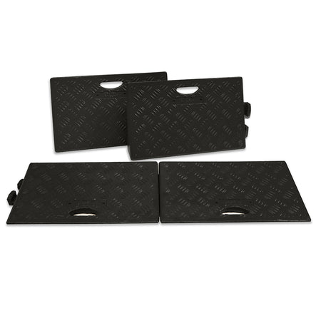 Heavy Duty 100mm High Kerb Ramp in Black with Carry Handle - Pack of 4 Kerb Ramps > Wheelchair Ramps > Entrance Ramps > Car Park > Traffic > One Stop For Safety