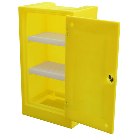 PSC1 Bunded Storage Cabinet with 17 Litre Sump 2 Shelves & Lockable Door - 990mm High Spill Cabinet > Coshh > Spill Containment > Spill Control > Romold > One Stop For Safety