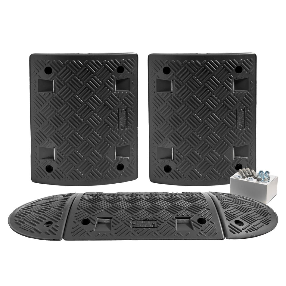 Speed Ramp in Black with 50mm Heavy Duty Sections - 2m Complete Kit Speed Ramps > Speed Bumps > Sleeping Policeman > Car Park > Traffic > One Stop For Safety