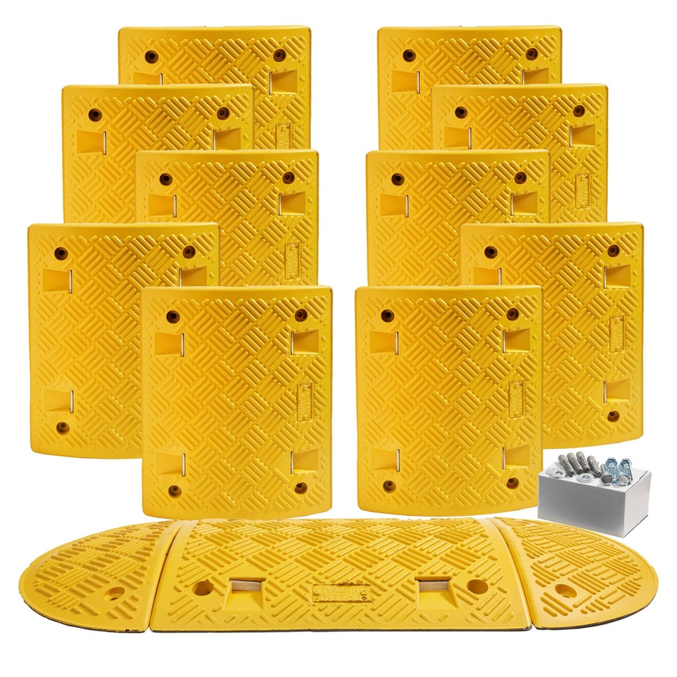Speed Ramp in Yellow with 50mm Heavy Duty Sections - 6m Complete Kit Speed Ramps > Speed Bumps > Sleeping Policeman > Car Park > Traffic > One Stop For Safety