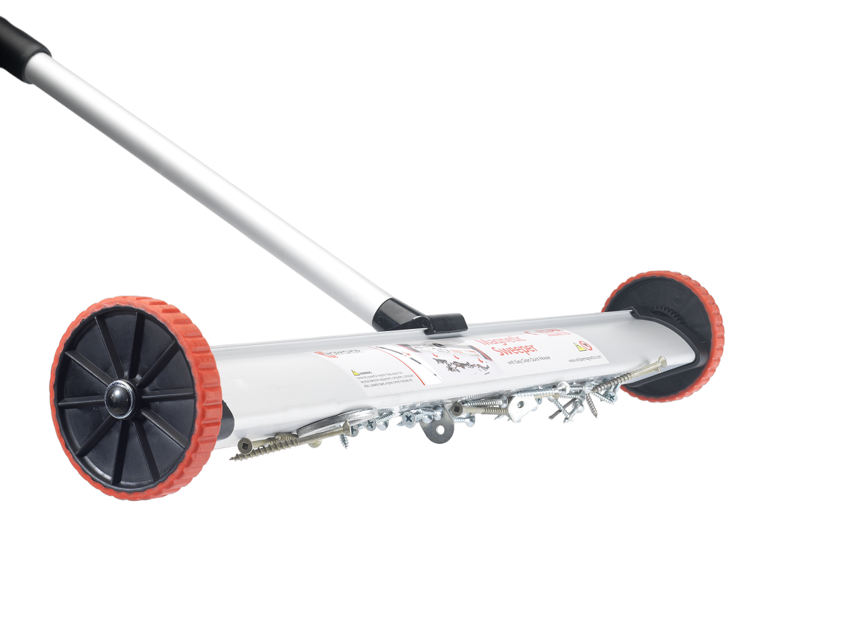 Heavy Duty Extendable Hand Held Magnetic Debris Sweeper - 620mm Wide Magnetic > Sweepers > Brushes > Car Park > Traffic > One Stop For Safety