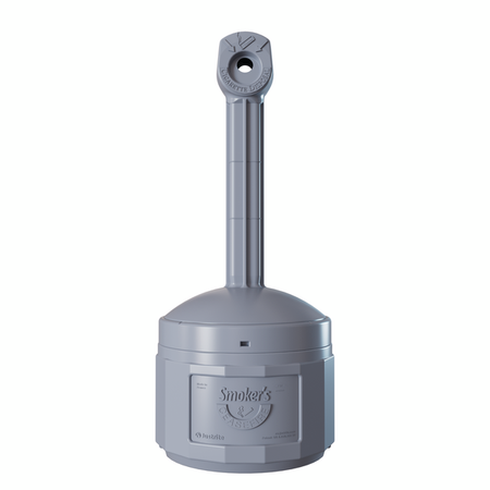 Self Extinguishing Cigarette Receptacle Ceasefire Smoker in Pewter Grey Cleaning > Hygiene > Maintenance > Janitoriol > Spillstop > One Stop For Safety