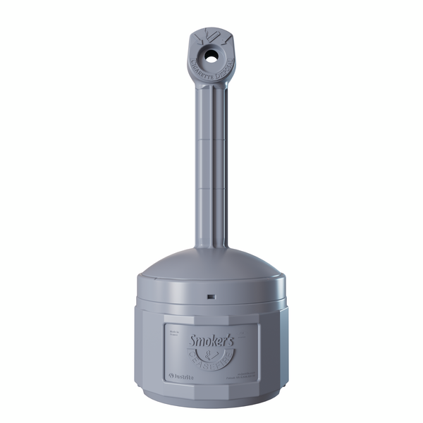 Self Extinguishing Cigarette Receptacle Ceasefire Smoker in Pewter Grey Cleaning > Hygiene > Maintenance > Janitoriol > Spillstop > One Stop For Safety