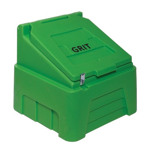 200 Litre Heavy Duty Grit Bin in Green with Hinged Lockable Lid Grit Bin > Winter > De-Icing Salt One Stop For Safety    