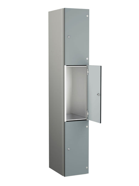 ZENBOX WET AREA LOCKERS WITH SGL DOORS - DUST SILVER 3 DOOR Storage Lockers > Lockers > Cabinets > Storage > Probe > One Stop For Safety   