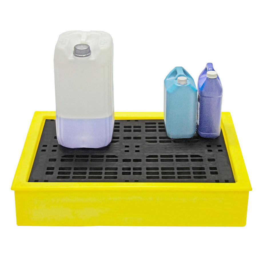 BB100 Drum Spill Drip Tray with Removable Grid - Suitable for 4 x 25ltr Containers Spill Pallet > Spill Drip Tray > Spill Containment > Spill Control > Romold > One Stop For Safety    
