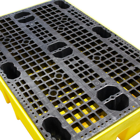 BP2 2 Drum Spill Pallet with Removable Grid - Suitable for 2 x 205 Litre Drums Spill Pallet > Drum Spill Pallet > Spill Containment > Spill Control > Romold > One Stop For Safety    