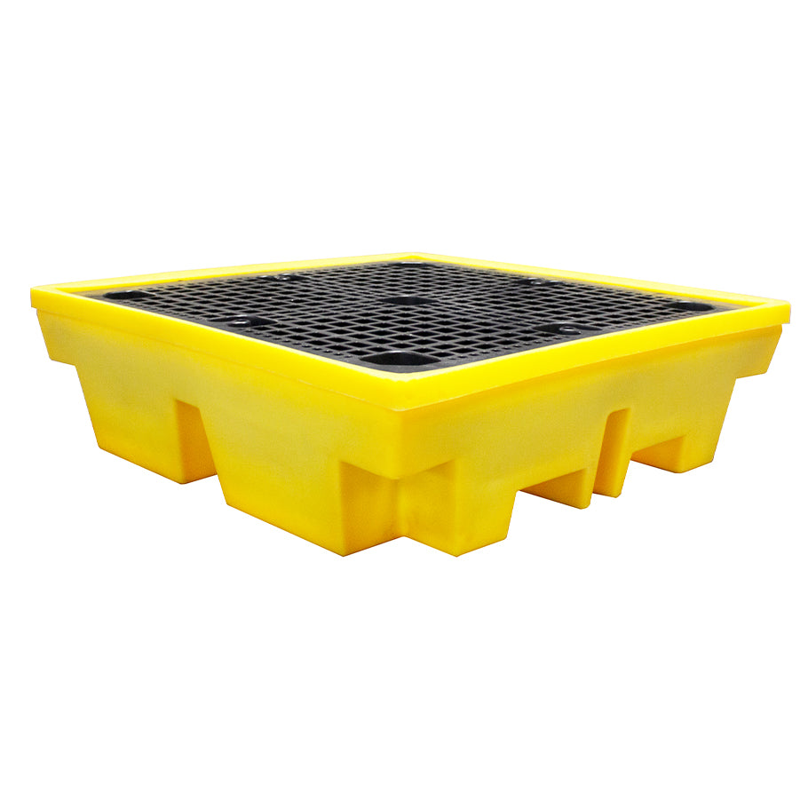 BP4 4 Drum Spill Pallet with High Capacity Sump & Removable Grids - Suitable for 4 x 205 Litre Drums Spill Pallet > Drum Spill Pallet > Spill Containment > Spill Control > Romold > One Stop For Safety    
