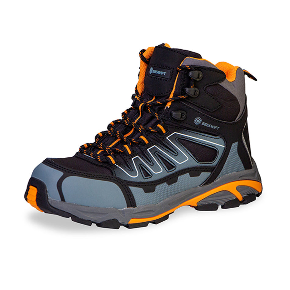 Beeswift S3 SRC Composite Safety Hiker Boot in Black, Orange & Grey Safety Shoes > Safety Boots > PPE > Protective Personal Equipment > Beeswift > One Stop For Safety   