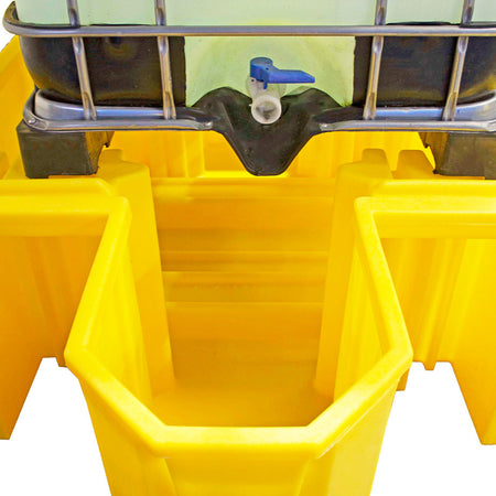 BB1D Stackable IBC Spill Pallet Bund with Integral Dispensing Area - Suitable for 1 x 1000ltr IBC Unit Spill Pallet > IBC Storage Tank > Spill Containment > Spill Control > Romold > One Stop For Safety