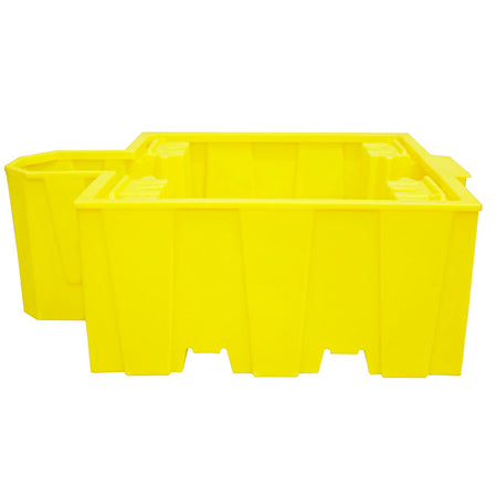 BB1D Stackable IBC Spill Pallet Bund with Integral Dispensing Area - Suitable for 1 x 1000ltr IBC Unit Spill Pallet > IBC Storage Tank > Spill Containment > Spill Control > Romold > One Stop For Safety