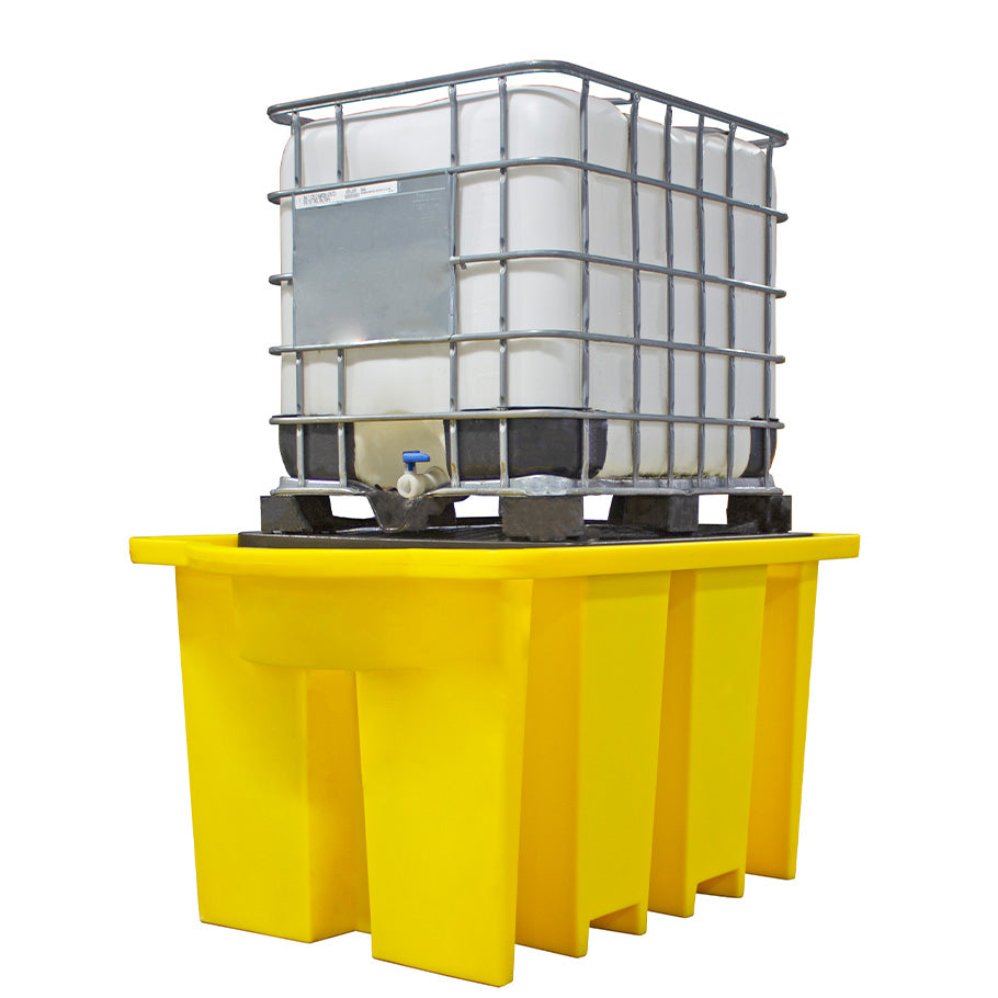 BB1DT Stackable IBC Spill Pallet Bund with Removable Grid & Integral Dispensing Area Spill Pallet > IBC Storage Tank > Spill Containment > Spill Control > Romold > One Stop For Safety    
