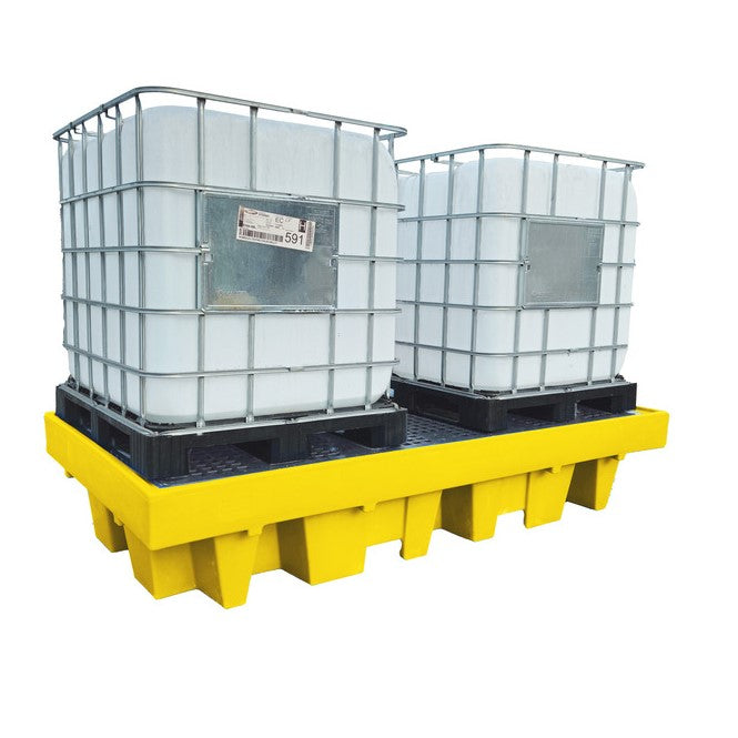 BB2 IBC Spill Pallet Bund with Removable Grid - Suitable for 2 x 1000 Litre IBC Unit Spill Pallet > IBC Storage Tank > Spill Containment > Spill Control > Romold > One Stop For Safety   