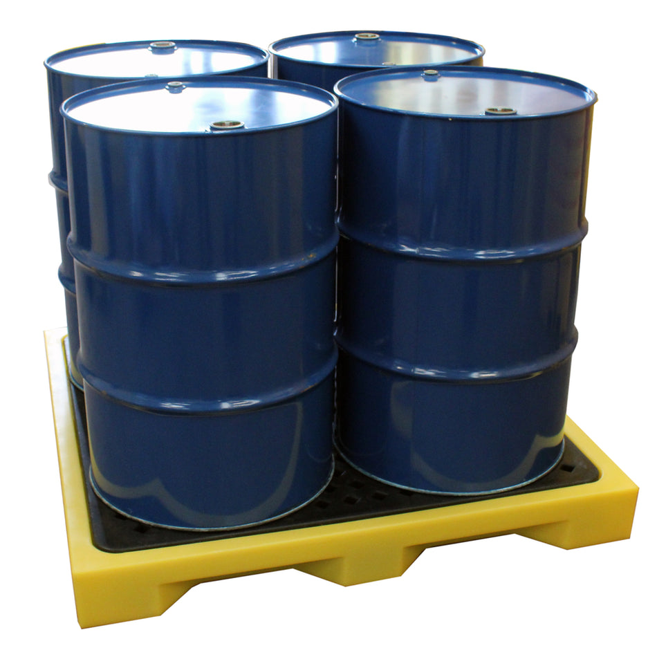 BF4X Low Profile Bund Spill Deck Flooring with Removable Grids & 75 Litre Sump Capacity Spill Pallet > Bunded Spill Deck > Spill Containment > Spill Control > Romold > One Stop For Safety   