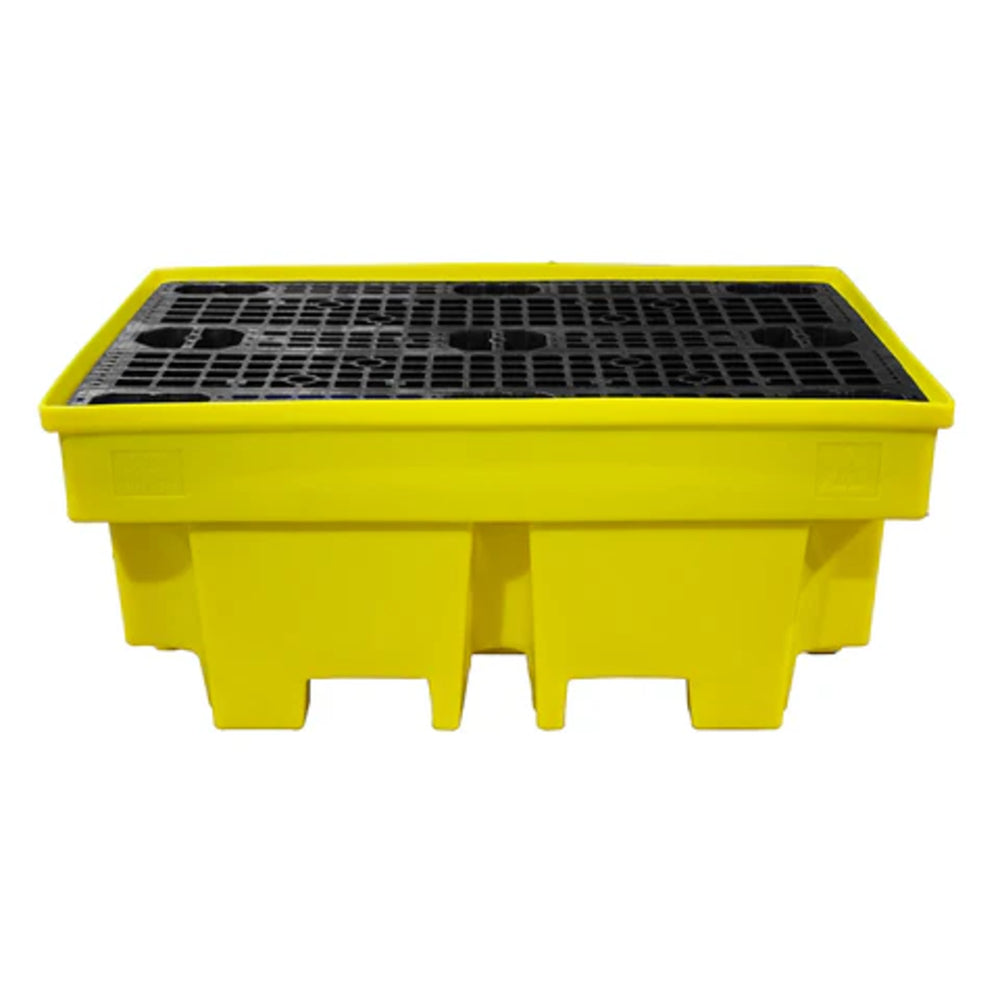 BP2FW 2 Drum Spill Pallet with Removable Grid & 4-way Fork Lift Access - Suitable for 2 x 205 Litre Drums Spill Pallet > Drum Spill Pallet > Spill Containment > Spill Control > Romold > One Stop For Safety
