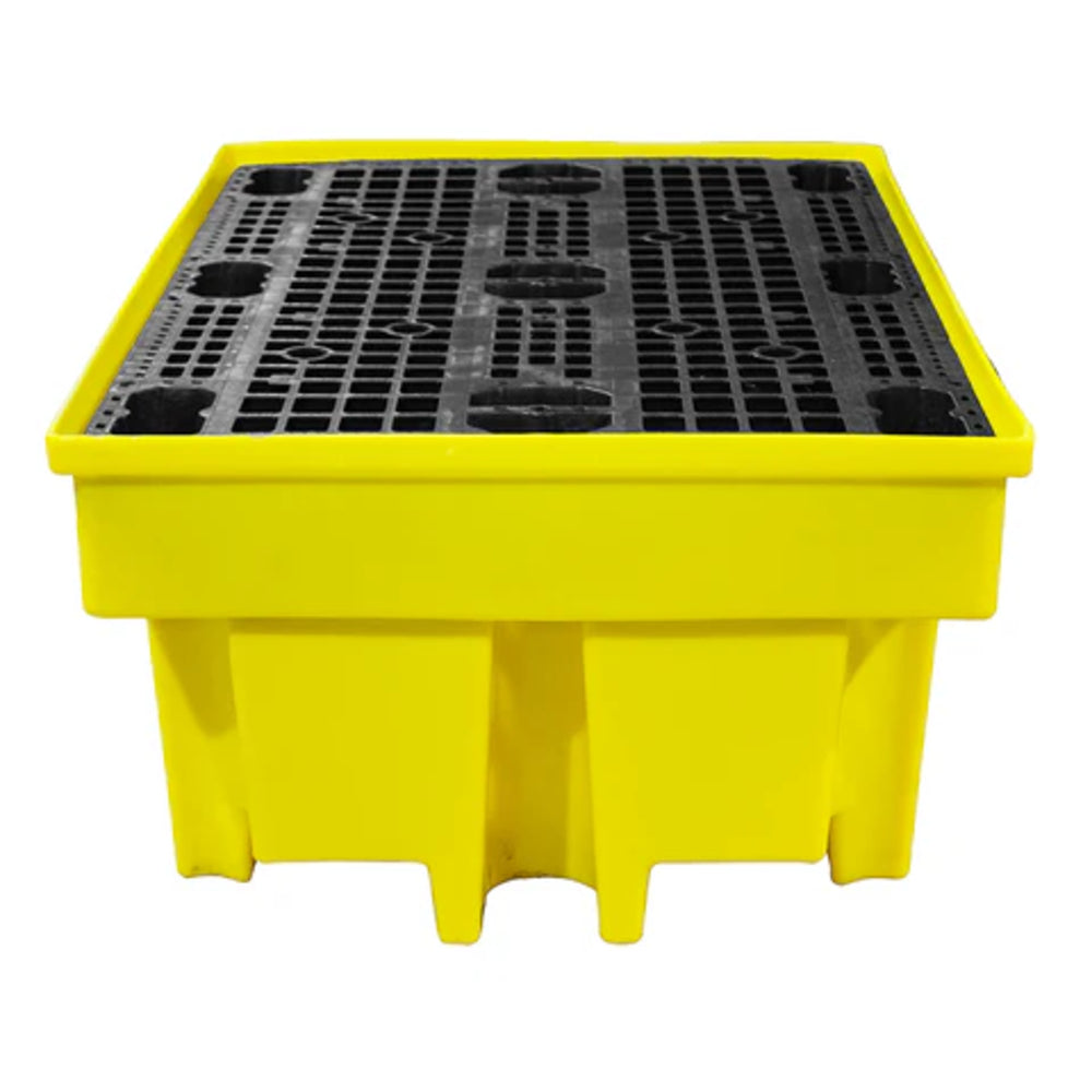 BP2FW 2 Drum Spill Pallet with Removable Grid & 4-way Fork Lift Access - Suitable for 2 x 205 Litre Drums Spill Pallet > Drum Spill Pallet > Spill Containment > Spill Control > Romold > One Stop For Safety