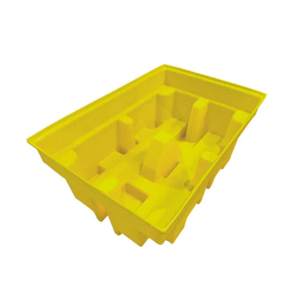 BP2FW 2 Drum Spill Pallet with Removable Grid & 4-way Fork Lift Access - Suitable for 2 x 205 Litre Drums Spill Pallet > Drum Spill Pallet > Spill Containment > Spill Control > Romold > One Stop For Safety