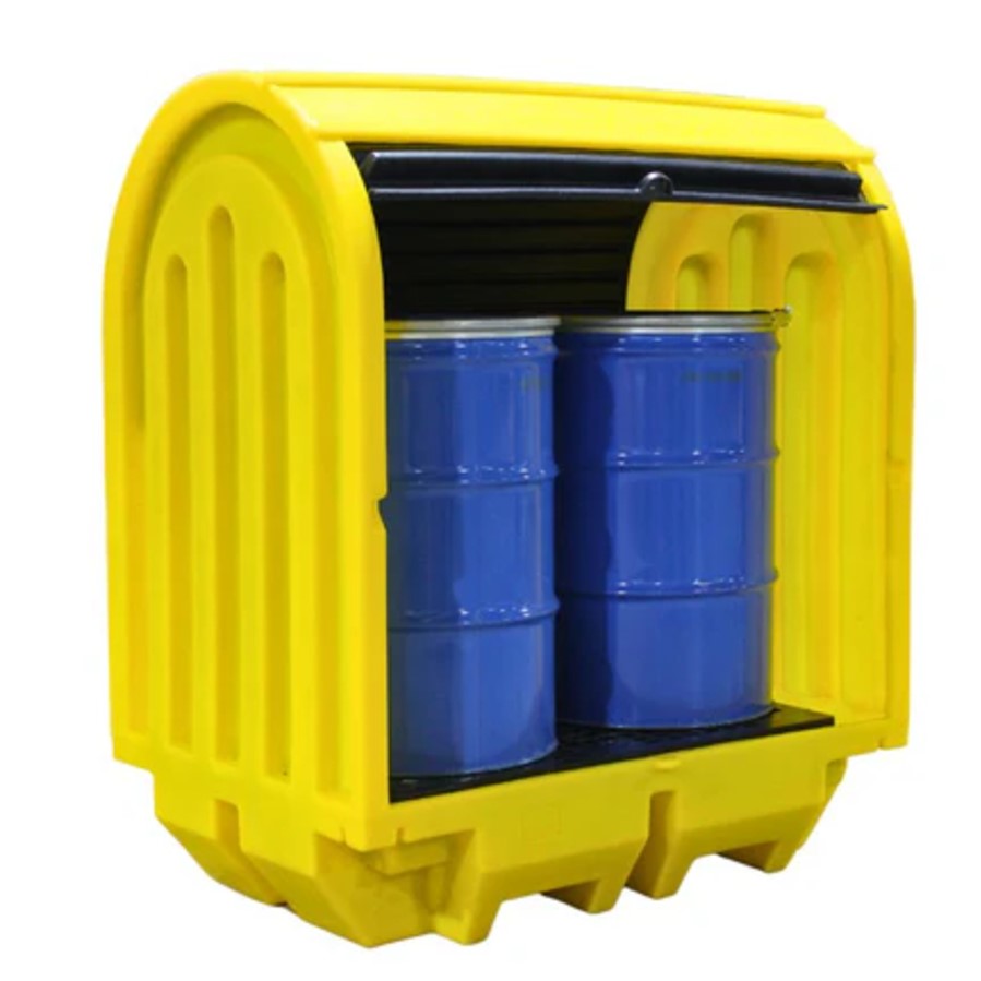 Covered Containment COVERED SPILL PALLET BUNDS – One Stop For Safety
