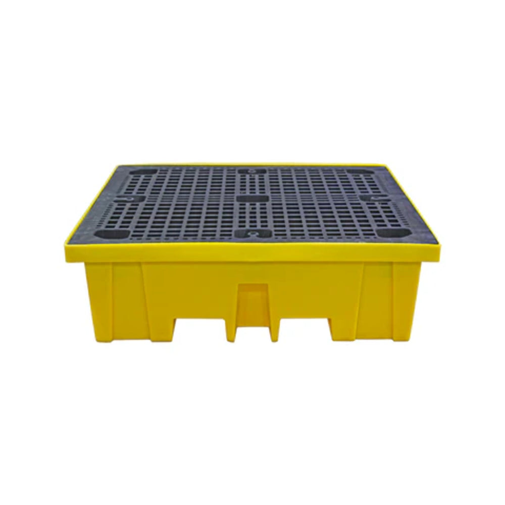 BP4FW 4 Drum Spill Pallet with Removable Grids & 4-way Fork Lift Access - Suitable for 4 x 205 Litre Drums Spill Pallet > Drum Spill Pallet > Spill Containment > Spill Control > Romold > One Stop For Safety