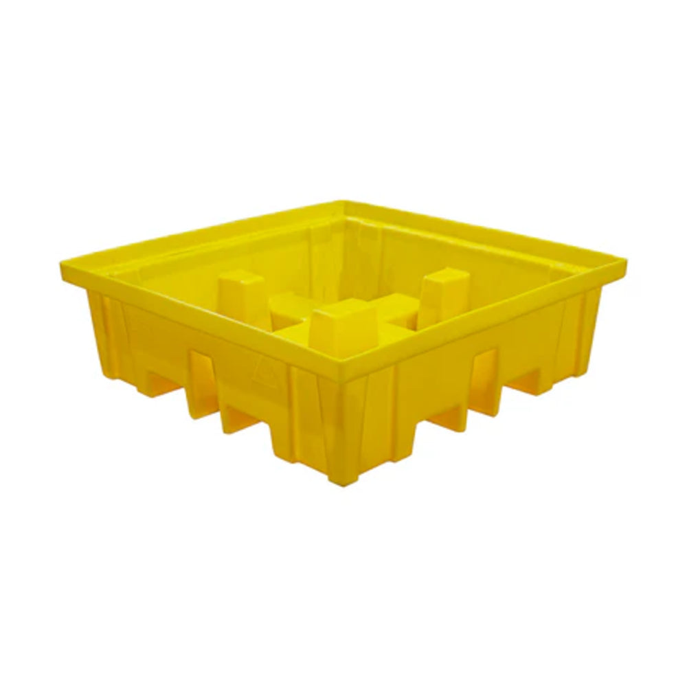 BP4FW 4 Drum Spill Pallet with Removable Grids & 4-way Fork Lift Access - Suitable for 4 x 205 Litre Drums Spill Pallet > Drum Spill Pallet > Spill Containment > Spill Control > Romold > One Stop For Safety