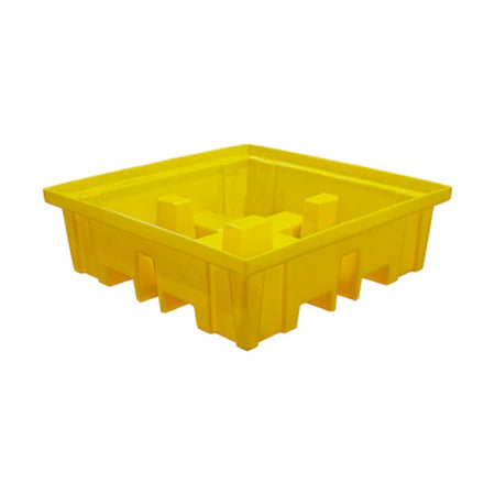BP4FW 4 Drum Spill Pallet with Removable Grids & 4-way Fork Lift Access - Suitable for 4 x 205 Litre Drums Spill Pallet > Drum Spill Pallet > Spill Containment > Spill Control > Romold > One Stop For Safety