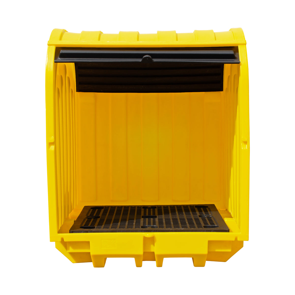 BP4HC 4 Drum Hard Covered Drum Spill Pallet with Lockable Roller Shutter Door Spill Pallet > Covered Spill Pallet Bunds > Spill Containment > Spill Control > Romold > One Stop For Safety