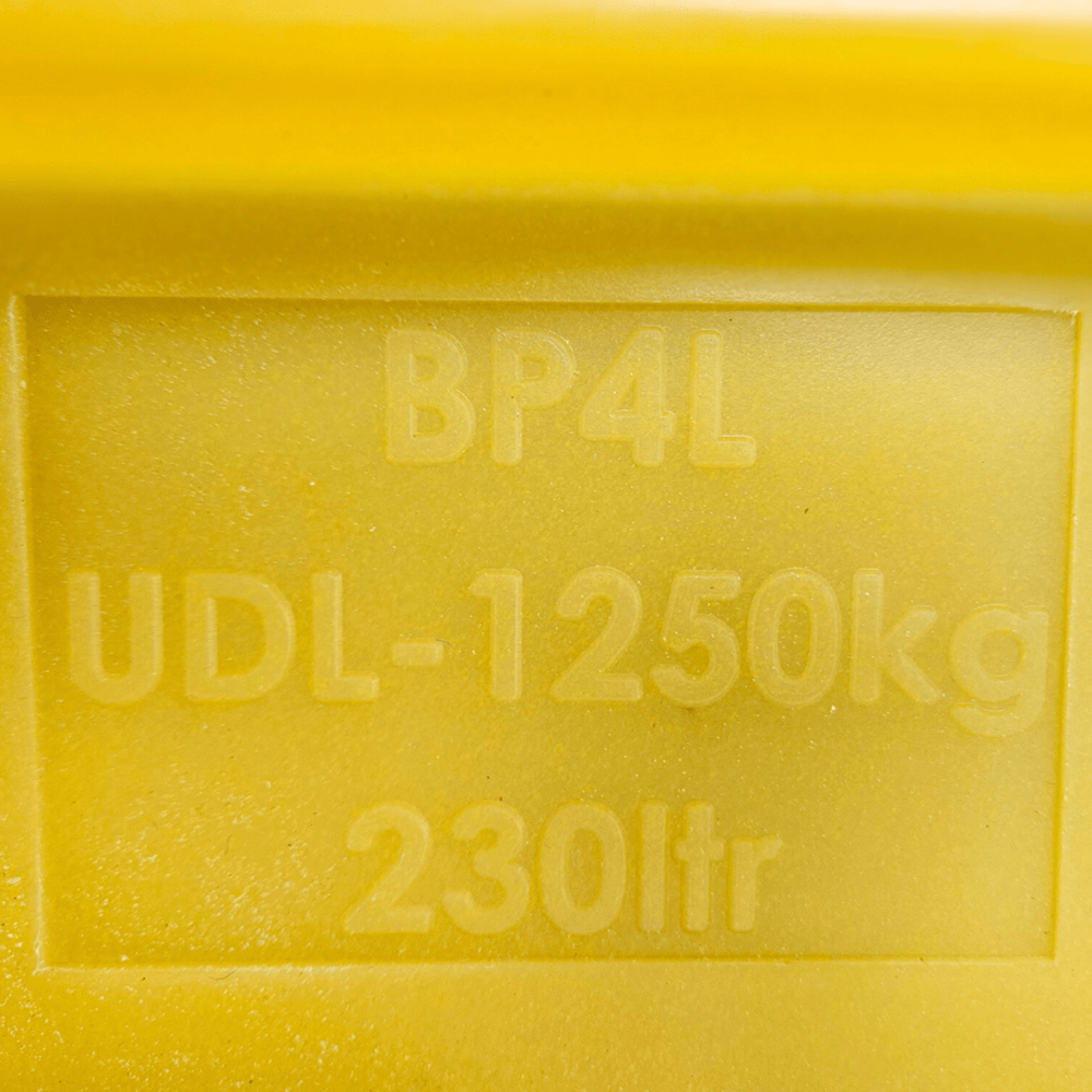 BP4L 4 Drum Spill Pallet Low Profile with Removable Grids - Suitable for 4 x 205 Litre Drums Spill Pallet > Drum Spill Pallet > Spill Containment > Spill Control > Romold > One Stop For Safety   