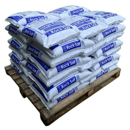 Brown De-Icing Rock Salt in Large Packs - Pallet of 40 Bags (Full Pallet) Grit Bin > Winter > De-Icing Salt One Stop For Safety