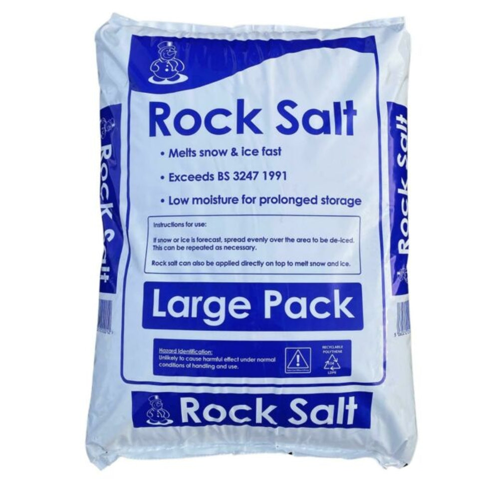 Brown De-Icing Rock Salt in Large Packs - Pallet of 40 Bags (Full Pallet) Grit Bin > Winter > De-Icing Salt One Stop For Safety