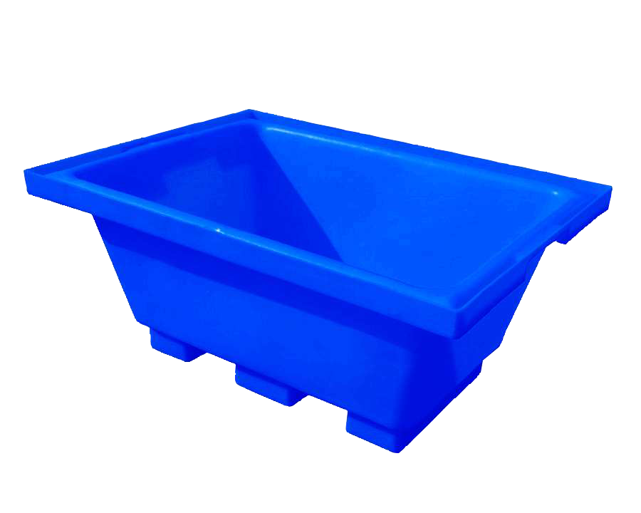 Heavy Duty Construction Mortar Mixing Tubs in Blue with a 300 Litre Ca