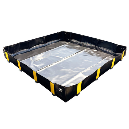 Compact Portable Spill Bund with 1000 Litre Capacity - 2000x2000x250mm Portable Collapsible > Bund > Spill Containment > Spill Control > Romold > One Stop For Safety
