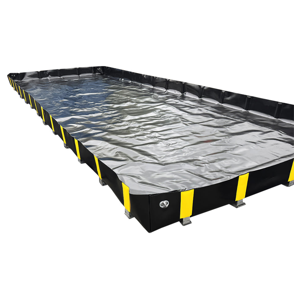 Compact Portable Spill Bund with 9750 Litre Capacity - 3000x13000x250mm Portable Collapsible > Bund > Spill Containment > Spill Control > Romold > One Stop For Safety