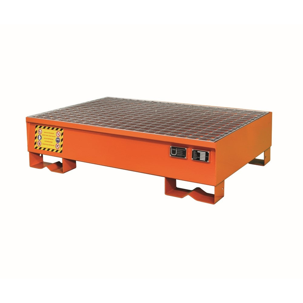 Justrite 2 Drum Steel Spill Pallet with Removable Grid - Suitable for 2 x 205 Litre Drums Spill Pallet > Drum Spill Pallet > Spill Containment > Spill Control > Romold > One Stop For Safety