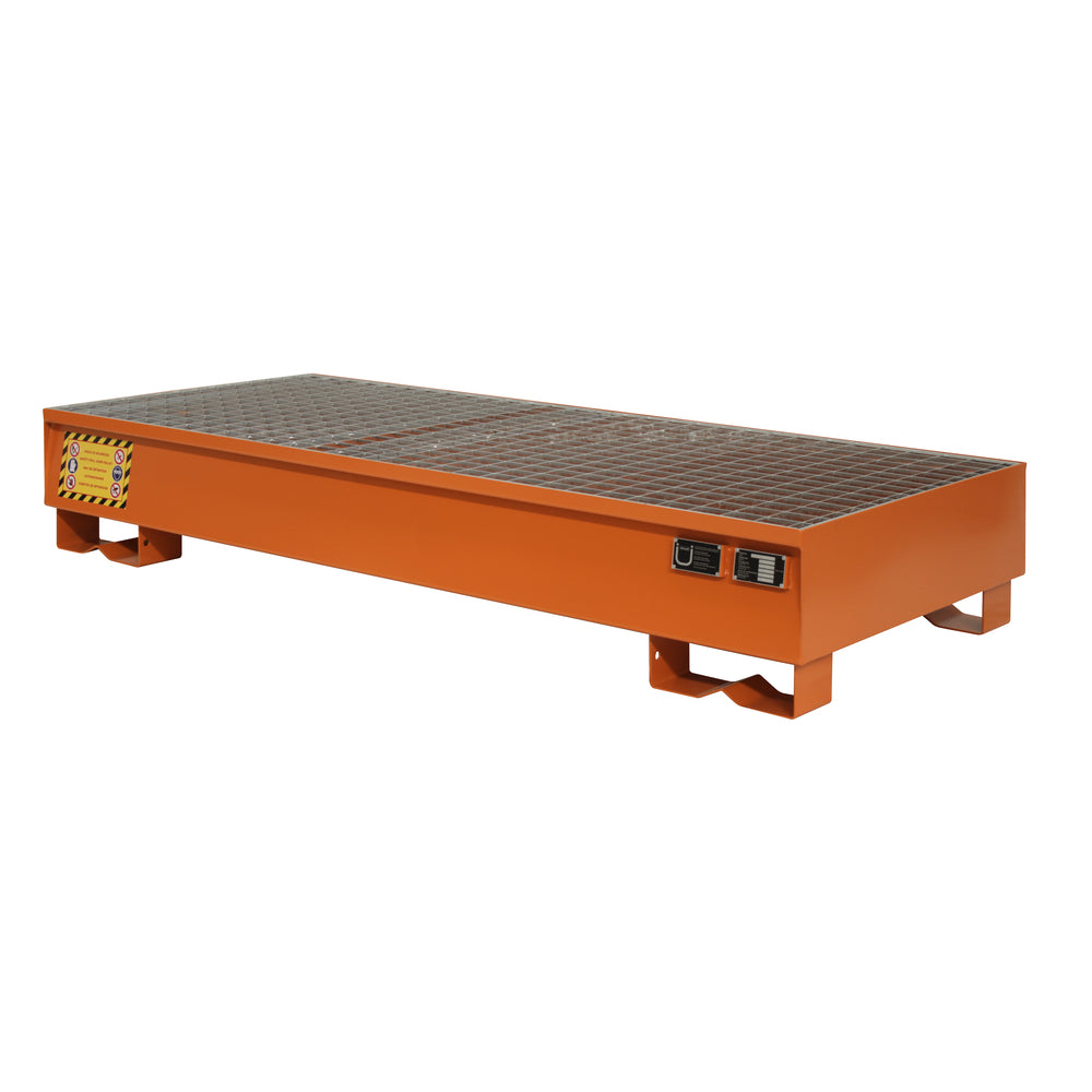 Justrite 3 Drum Steel Spill Pallet with Removable Grid - Suitable for 3 x 205 Litre Drums Spill Pallet > Drum Spill Pallet > Spill Containment > Spill Control > Romold > One Stop For Safety