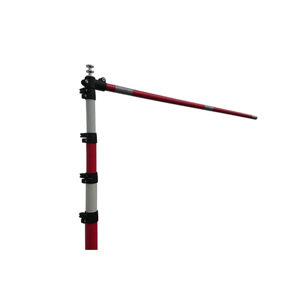 GS6 Guardian Cantilever Barrier Kit 5 with Red & White Pole, Steel Bas ...