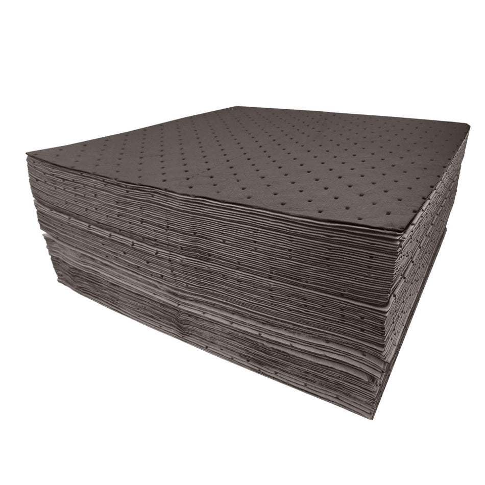 Pack of 100 Maintenance Absorbent Pads 400mm X 500mm Grey - 80 Litre Spill Pallet > Absorbents > Spill Containment > Spill Control > Romold > One Stop For Safety   
