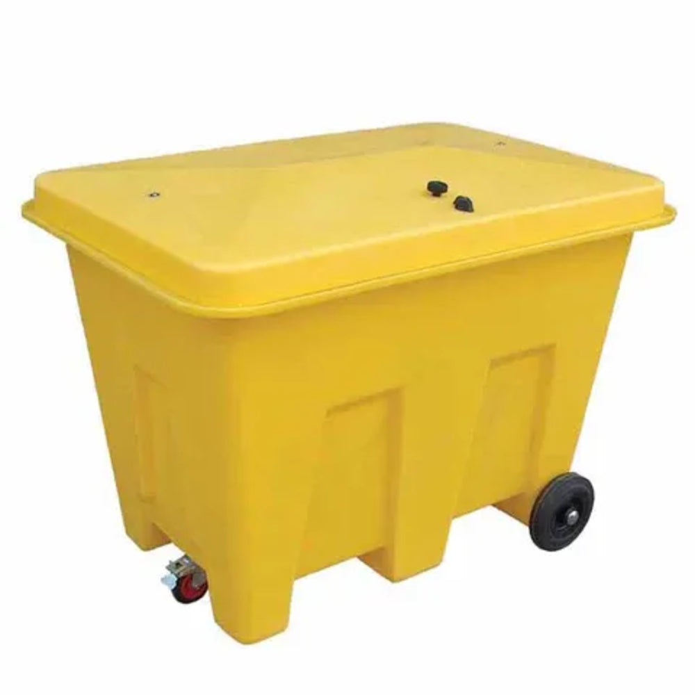 PSB1W Poly Storage Bin on Wheels with Loose Lid, Lock & Hinge - 350 Litre Capacity Spill Pallet > Storage Bine > Spill Containment > Spill Control > Romold > One Stop For Safety