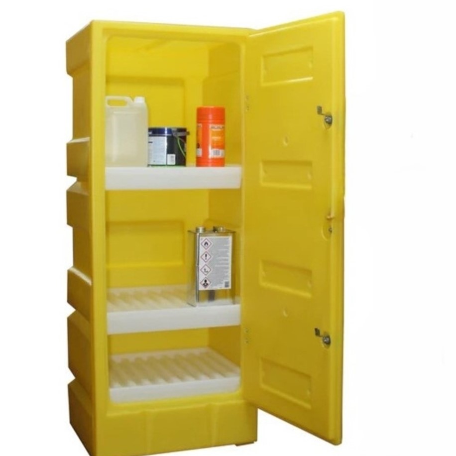 Bunded Storage Rack PSC2 Bunded Storage Cabinet with 70 Litre Sump 3 Shelves & Lockable Do ...