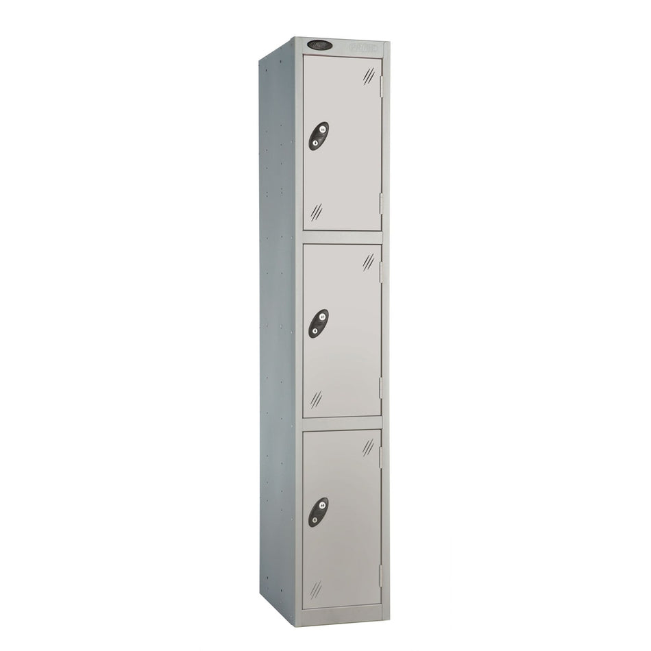 PROBEBOX STANDARD 1 NEST STEEL LOCKERS - DUST SILVER 3 DOOR Storage Lockers > Lockers > Cabinets > Storage > Probe > One Stop For Safety   