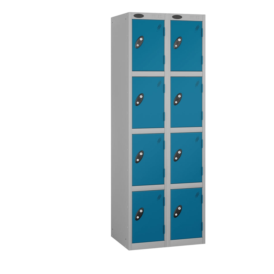 PROBEBOX STANDARD 2 NEST STEEL LOCKERS - ELECTRIC BLUE 4 DOOR Storage Lockers > Lockers > Cabinets > Storage > Probe > One Stop For Safety   