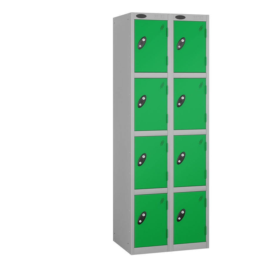 PROBEBOX STANDARD 2 NEST STEEL LOCKERS - FOREST GREEN 4 DOOR Storage Lockers > Lockers > Cabinets > Storage > Probe > One Stop For Safety   