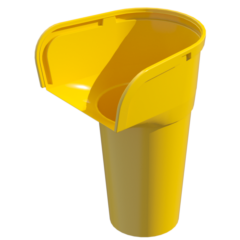 Heavy Duty 20" Rubble Chute Hopper Section in Yellow Scaffold > Scaffold Inspection Kits > Tags > Holders One Stop For Safety