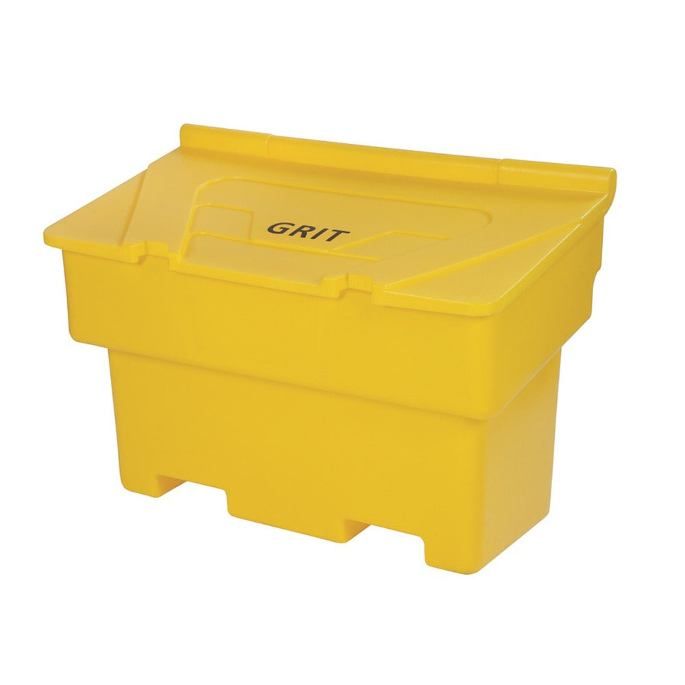 200 Litre Heavy Duty Stackable Grit Bin in Yellow with Hinged Lid Grit Bin > Winter > De-Icing Salt One Stop For Safety   