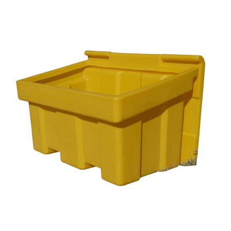 200 Litre Heavy Duty Stackable Grit Bin Kit in Yellow with De-Icing Salt Grit Bin > Winter > De-Icing Salt One Stop For Safety   