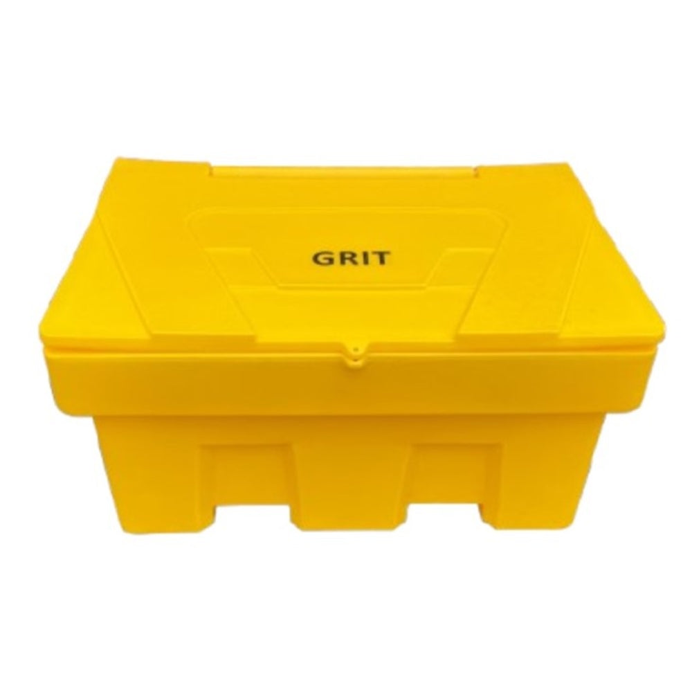 350 Litre Heavy Duty Stackable Grit Bin in Yellow with Hinged Lid Grit Bin > Winter > De-Icing Salt One Stop For Safety
